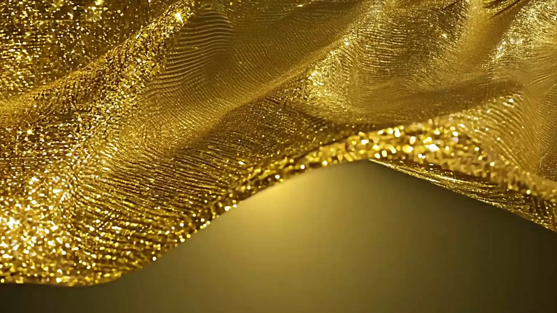 Glistening Gold Fabric Flow Luxurious Background for Award Show